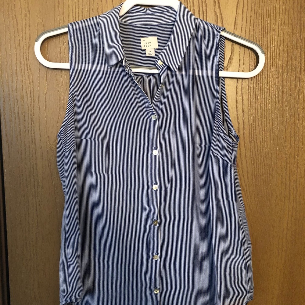 Button down tank top